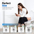 Pack 50 Toilet Seat Covers Disposable Flushable Travel of XL-Disposable Toilet Seat Covers-Biodegradable Paper-Kids Men