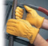 Galeton Rough Rider Premium Leather Driver Gloves, Medium, Gold, Elastic Back (25001PR-M)