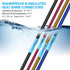 100 PCS 16-14 AWG Waterproof Heat Shrink Quick Disconnect Connectors, Crimp Electrical Wire Female Spade Connectors