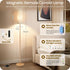 Dimmable 64.4 Bulb 3000K-6500K, XE06LD05W1 Wooden Textured Pole Lamp, Floor Lamps for Living Room with Remote and Foot