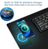 Zakia 32x16 Desk Mat Wireless Charging Mouse Pad Large Journey Desk Pad Mat with Wireless Charger Waterproof Black
