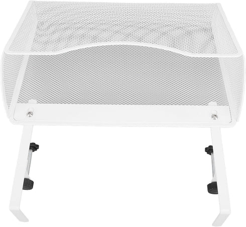 Yosoo Health Gear Hanging Desk Side Organizer, Adjustable Carbon Steel and PP Mesh, Clamp On Storage for Office Home