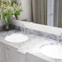 Art3d 120"x17.3" Self-Adhesive Wallpaper: Peel and Stick Grey Marble Paper, Matte Finish