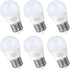 6W A15 LED Bulb, 60 Watt Incandescent Equivalent, 550 LM, E26 Base, 2700K Warm White, Non-Dimmable, 6 Pack