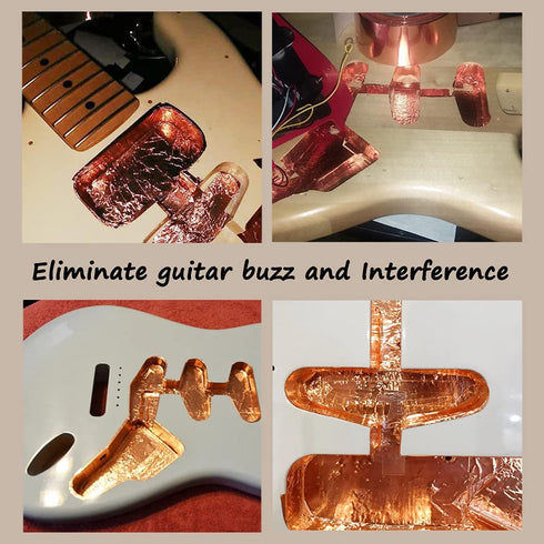 Copper Foil Tape (2inch X 66 FT) with Dual Conductive Adhesive for Guitar, Electrical Repairs, Arts & Crafts,