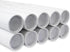 MagicWater Supply Mailing Tube 2 in x 24 in White - 10 Pack for Shipping and Storage of Posters and Documents