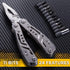 24-in-1 Multitool with Mini Tools, Knife, Pliers, and 11 Bits - All in One Multi Function Gear for Men, Best Multi-tool