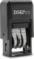ZIGEL D10 Office Date Stamp - Self Inking Black Date Stamp