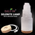 20 cm Selenite Crystal Lamp, Tall, High Energy Skyscraper Lamp with Wooden Base & USB Charging Cable, ETL Certified