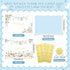 50 Pack Set Thboxes Blue Baby Shower Thank You Cards with Envelopes and Stickers for Boy, Thank You Notes