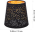 5.90X5.90X5.51 Inch Lurrose Hollow-Out Cloth Lampshade Clip-on Light Shade Cover Small Lampshade Accessories
