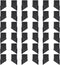 CHGCRAFT 36 Pcs Folding Chair Leg Caps Plastic Chair Replacement Foot Caps