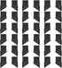 CHGCRAFT 36 Pcs Folding Chair Leg Caps Plastic Chair Replacement Foot Caps