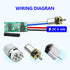 12V 5V~24V 1A DieseRC Mini Wireless DC Motor Remote Control Switch, Micro DC Receiver Controller, Radio Control Motor
