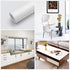 Thick White Contact Paper, 16"x198" Waterproof Peel and Stick Wallpaper for Decorative Self Adhesive Vinyl Film Wrap