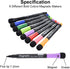 Browill (8 Pack) Magnetic Dry Erase Markers, Dealkits Low Odor White Board Markers Whiteboard Markers with Erasers