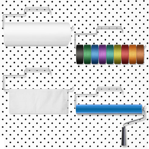 2 Pack Blulu peg Board Paper Towel Holder Stainless Steel Craft Hooks Pegboard Accessories for Tool Shed, Garage