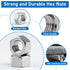 Vmuter 100 Pack 1/4-20 304 (A2-70) Inch Hex Nuts, Stainless Steel Hardware Nuts,Standard Coarse Thread Nuts