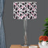 Yzaoxia Cute Cow Drum Light Shade Black and Pink Lamp Shade for Bedroom Living Room PVC Drum Lampshade Cover for Desk