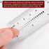 Film Flexible Ruler 4 Inch, 0.5mm Scale PET Plastic Folding Straight Ruler, Calibration Soft Measuring Tool -
