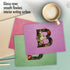 The Best Card Company 10 Assorted Blank Notecards with Initial Letter “B” - Baroque Blooms Personal Stationary