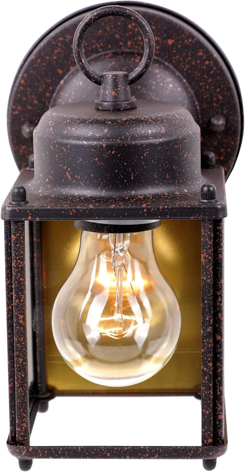 Designers Fountain 1161-RP Porch Outdoor Wall Lantern Sconce, Rust Patina, 8in H