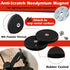 ULIBERMAGNET 4Pack Anti-Scratch Neodymium Magnet, Rubber Coated with M4 Female Thread for Strong Mounting