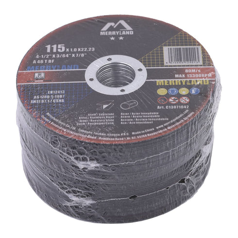 Merryland Cut Off Wheel 4 1/2 Inch for Angle Grinder, Ultra Thin Metal Cutting Wheel 50 Pack, Iron Stainless Steel Disc