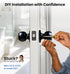 Set 3-Pack, Veise Keys Alike Door Knob Bedroom Door Lock with Keys, Heavy-Duty Rust-Proof Construction, Door Handle