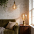 G125/G40 Large Vintage Oversized LED Edison Bulb Amber Glass 2200K Warm White