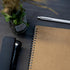 DSTELIN Blank Spiral Notebook, 10 inch x 7.5 inch, 100GSM, Soft Cover, 120 Pages / 60 Sheets, 1-Pack (Brown)