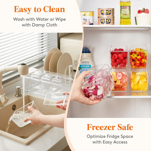 5x 20 oz Lifewit Ice Chilled Condiment Caddy with Containers, Condiment Server with Lid & Metal Accessories, Serving