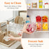 5x 20 oz Lifewit Ice Chilled Condiment Caddy with Containers, Condiment Server with Lid & Metal Accessories, Serving