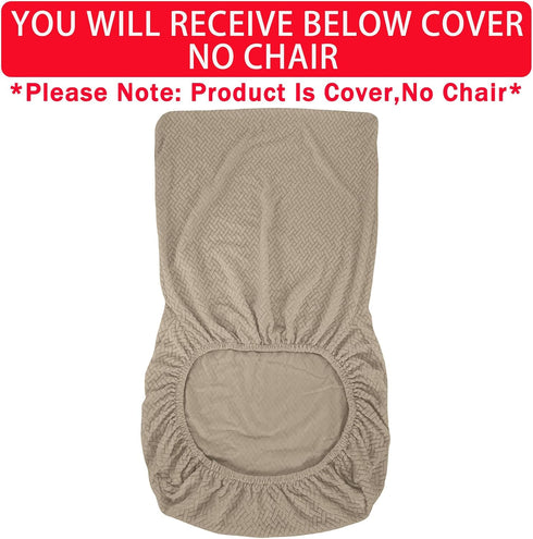 VZLQZJMKY Armless Armless Vanity Chair Cover Criss Cross Chair Cover Elastic Chair Slipcover Chair Covers Office Chair