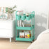 MOYIPIN 3-Tier 3 Plastic Rolling Utility Cart with Handle,Utility Storage Cart for Office, Living Room, Kitchen,Movable