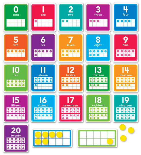 Scholastic 0-20 Numbers Set Bulletin Board Set, 43/Set (SC-834492)