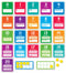 Scholastic 0-20 Numbers Set Bulletin Board Set, 43/Set (SC-834492)