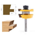2Pcs Set 1/4 Inch Newdeli Shaker Rail and Stile Router Bit Shank Tongue and Groove Router Bits Professional Carbide
