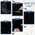 Leinuosen 32 Pcs Clear Acrylic Book Ends, Heavy Duty Non Skid Book Holders with Silicone Pad, Arch Shape for Books,
