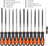 REXBETI 13Pcs Metal Needle File Set, Small Diamond Files, Premium Grade T12 Drop Forged Alloy Steel with Carry Case