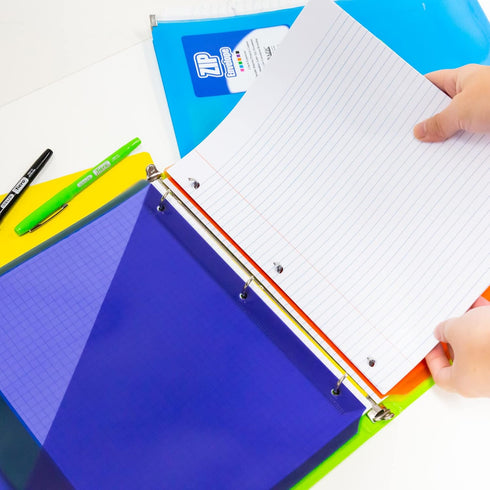 BAZIC 100 Sheet Filler Paper, College Ruled, 3 Hole Punched, 1-Pack for Office School Student Writing