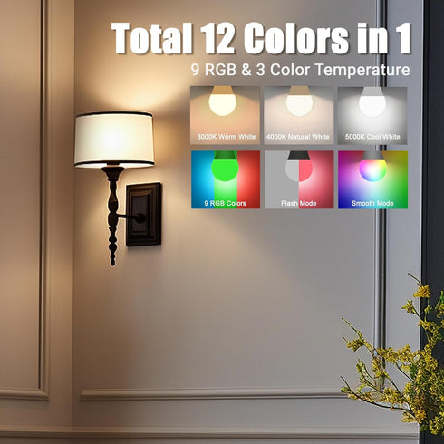 Yochoice Bulb Dimmable A19 Bulb 9 3 Bulb Non-Hardwired2 Pack Rechargeable Battery Operated Light with Remote Control
