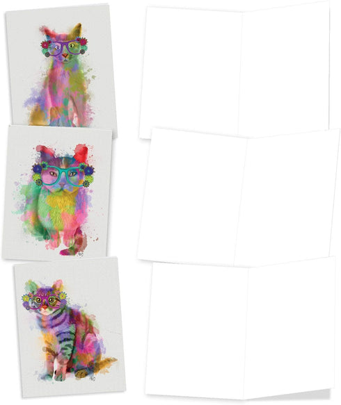 The Best Card Company 20 Assorted Blank Notecards Bulk Box Set - 4 x 5.12 Inch with Envelopes