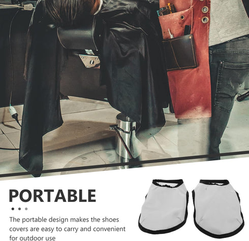 Portable Barber Shoe Covers - Haircut Protectors for Salon Use