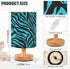 ALAZA Blue Black Zebra Texture Bedside Table Lamp for Bedroom Living Room Nightstand LED Light Lamps,Bedside Lamps