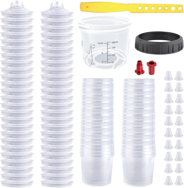 Disposable Paint Spray Gun Cup System for HVLP Paint Spray Paint Gun,Standard