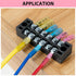 Sanuke 105Pcs 22-16 AWG #8 Heat Shrink Ring Terminals, Red, Marine Grade Waterproof Wire Connectors