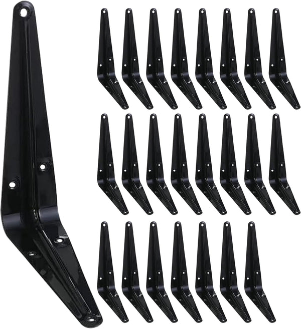 ELSKER&HOME 24 Pack Shelf Brackets 6 Inch, Floating Shelf Bracket for Wood,