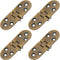 4PCS Bronze Butler Tray Hinge - Heavy Duty Folding Flip Top Hinge for Furniture Accessories