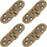 4PCS Bronze Butler Tray Hinge - Heavy Duty Folding Flip Top Hinge for Furniture Accessories